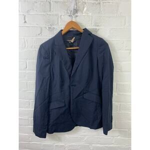 Tommy Bahama Women's Striped Two-Button Blazer Long Sleeve Black Size 4